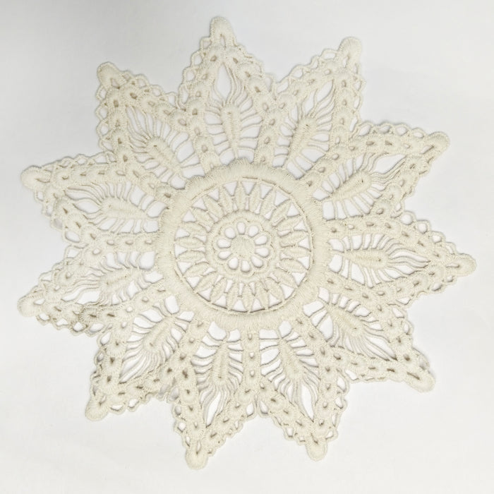 Twinkling Star Crochet Cotton Sew Doily Patch