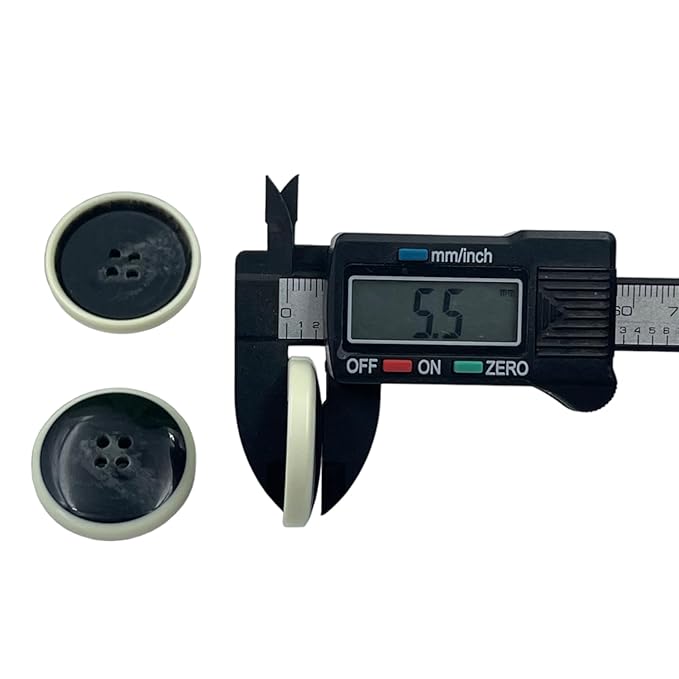 Two-Tone Round ABS Plastic Buttons | 28mm(44L)