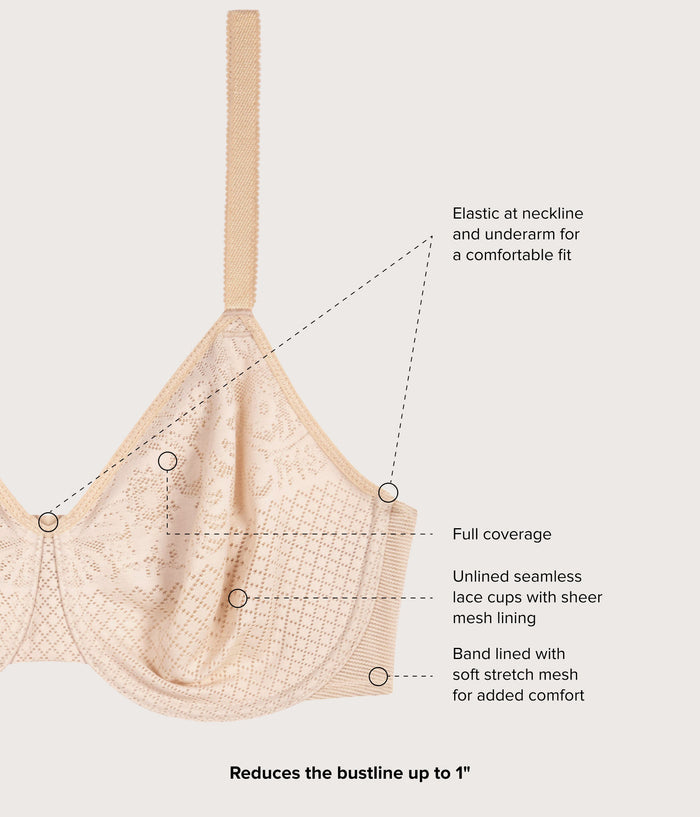 Visual Effects Minimizer Bra Sand