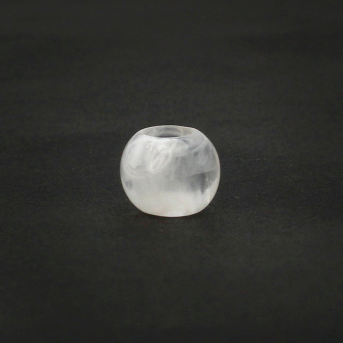 White Cloudy Resin beads