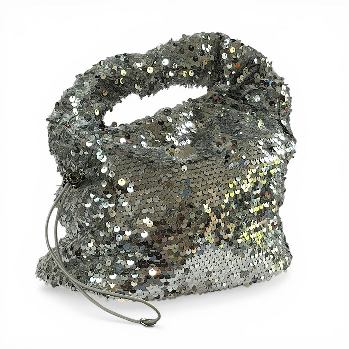 Willow and Matching Hollywood Silver Sequin Wide Fit