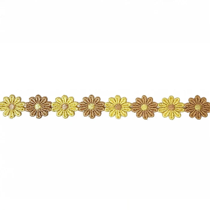 Yellow Daisy Trim Lace