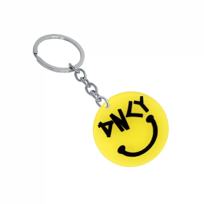 Yellow Onky Face Acrylic Emoji Brooch Pin