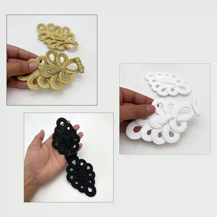 1 Pair Big Size | Intricate Butterfly Pankou Fastener