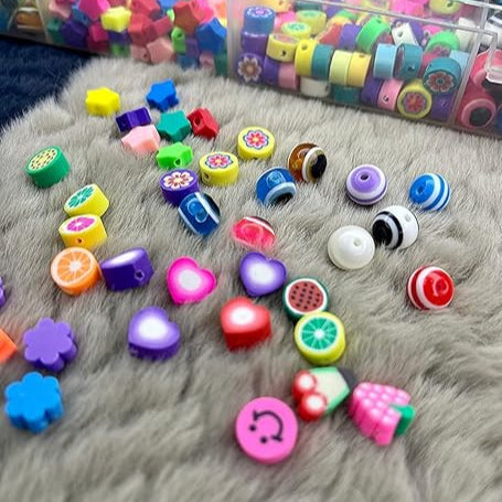 100 pcs Colorful Beads Kit for DIY Jewelry Making – Bracelets & Necklaces