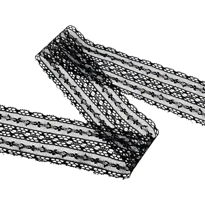 1.9 inch | Black Geometric Pattern Lace | 5 Meters | SKU-B121