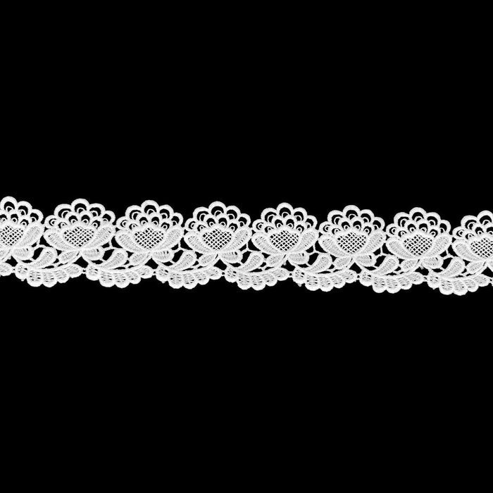 2 Meter | Blossom Lattice Spun Poly Lace | 1.9 inch | SKU-K3/738