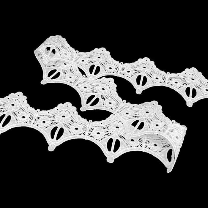 2 Meter | Cathedral Arch Guipure Spun Poly Lace | 3.1 Inches | SKU-K-3/735