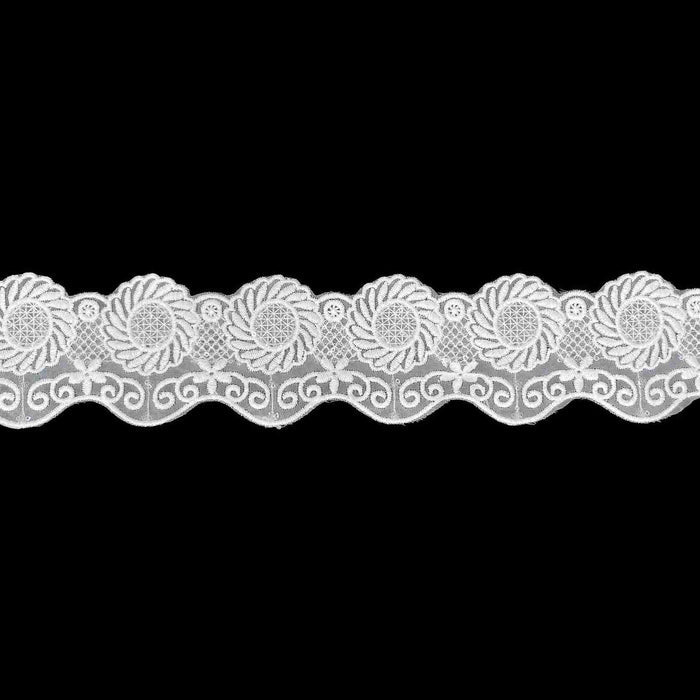 2 Meter | Chakra Bloom Spun Poly Lace  | 2.7 Inch | SKU-k2/689