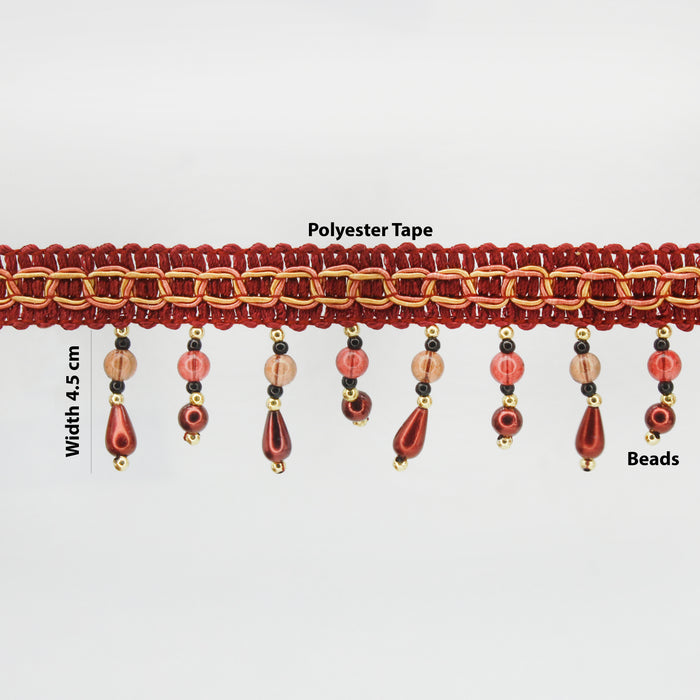 2 Meter Classic Red Elegant Lace Beads
