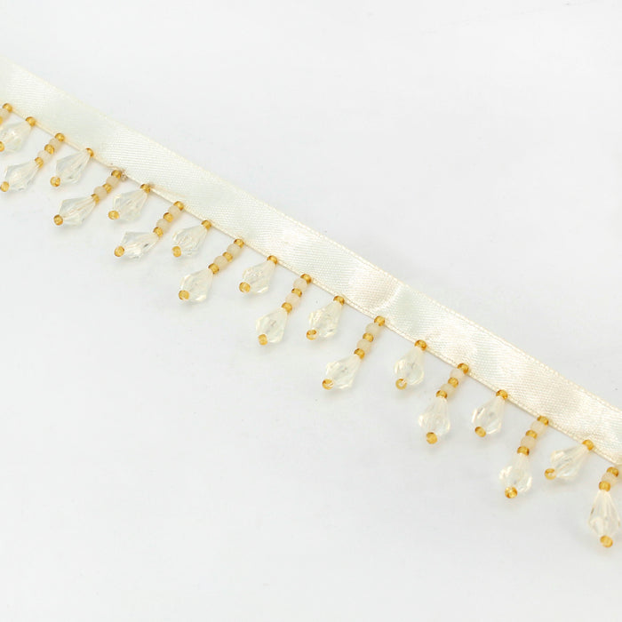 2 Meter Shimmering Drops Beaded Lace