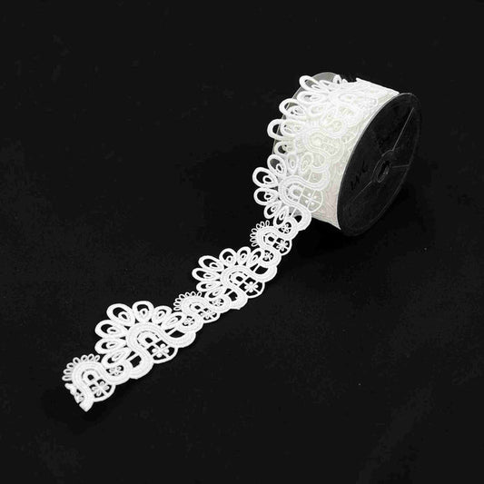 2 Meter | Symmetrical Arch Spun Poly Lace | 2.7 inch |  SKU-107