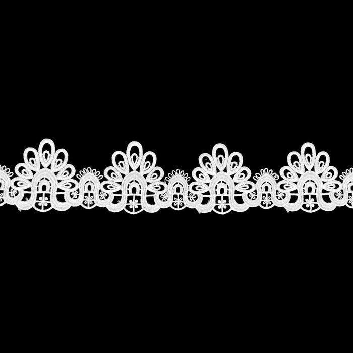 2 Meter | Symmetrical Arch Spun Poly Lace | 2.7 inch |  SKU-107