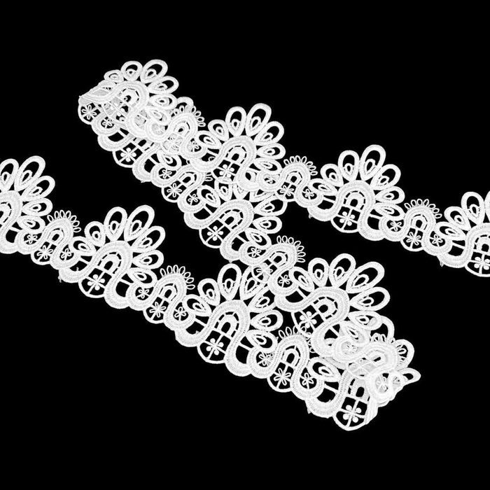 2 Meter | Symmetrical Arch Spun Poly Lace | 2.7 inch |  SKU-107