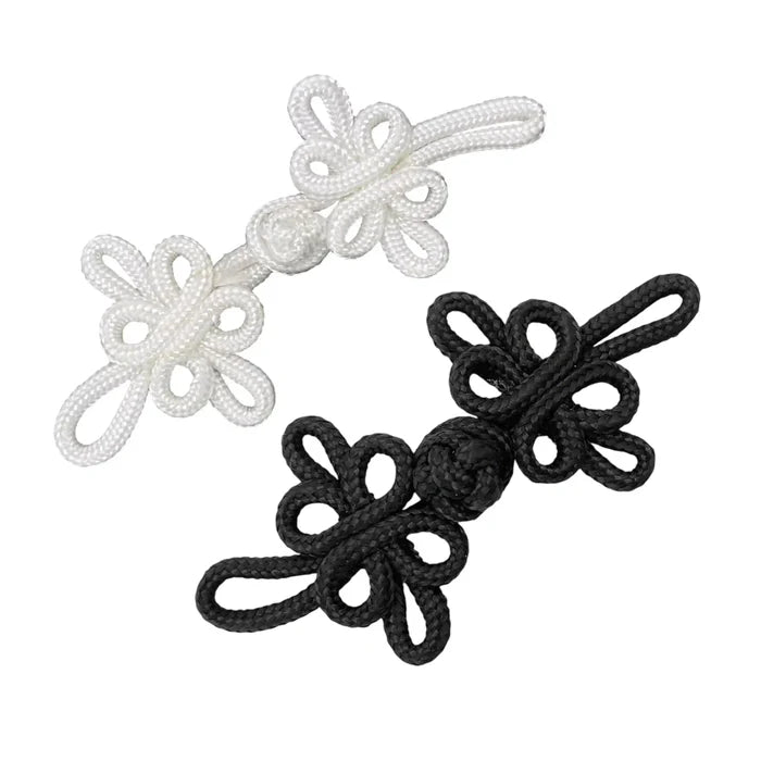 2 Pair | 7-Petal Flower Frog Closure Buttons