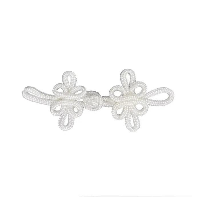 2 Pair | 7-Petal Flower Frog Closure Buttons