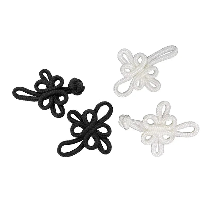 2 Pair | 7-Petal Flower Frog Closure Buttons