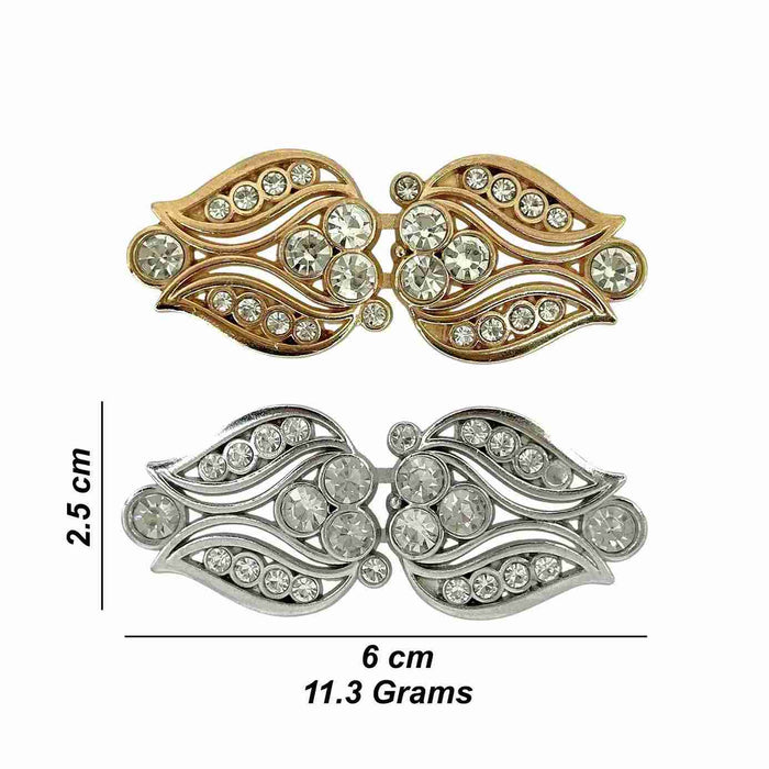 2 Pair | Art Deco-inspired or floral/leaf-shaped Frog Closure Buttons