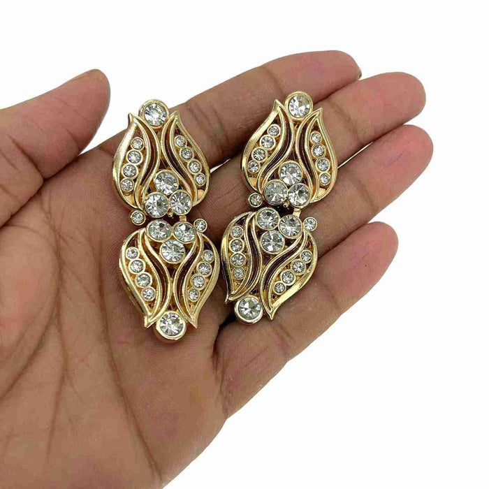 2 Pair | Art Deco-inspired or floral/leaf-shaped Frog Closure Buttons