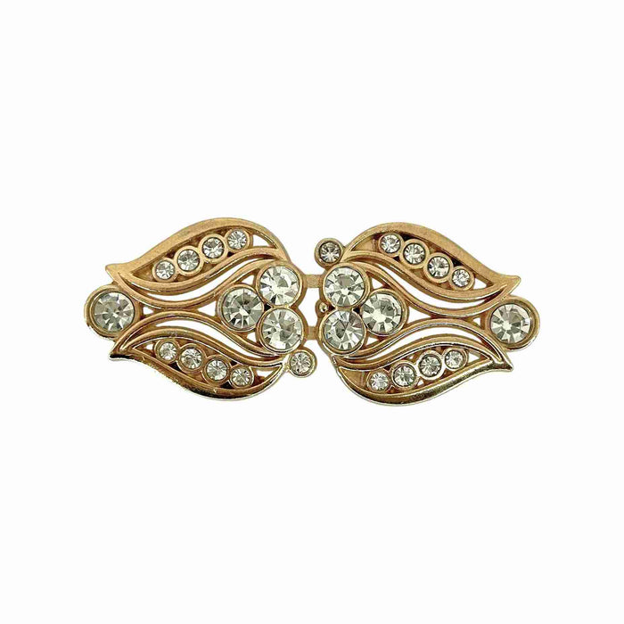 2 Pair | Art Deco-inspired or floral/leaf-shaped Frog Closure Buttons