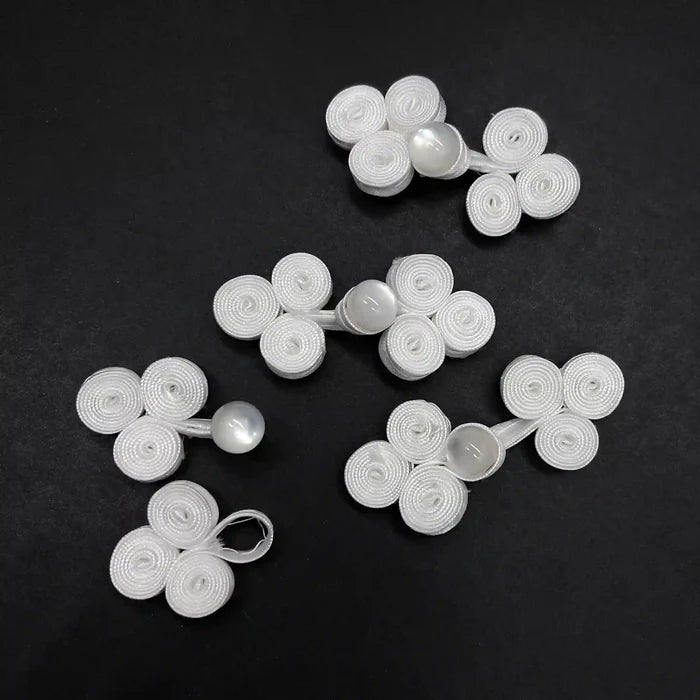 2 Pair | Beaded Five-Wheel Frog Fastener