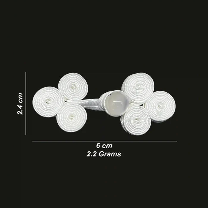2 Pair | Beaded Five-Wheel Frog Fastener