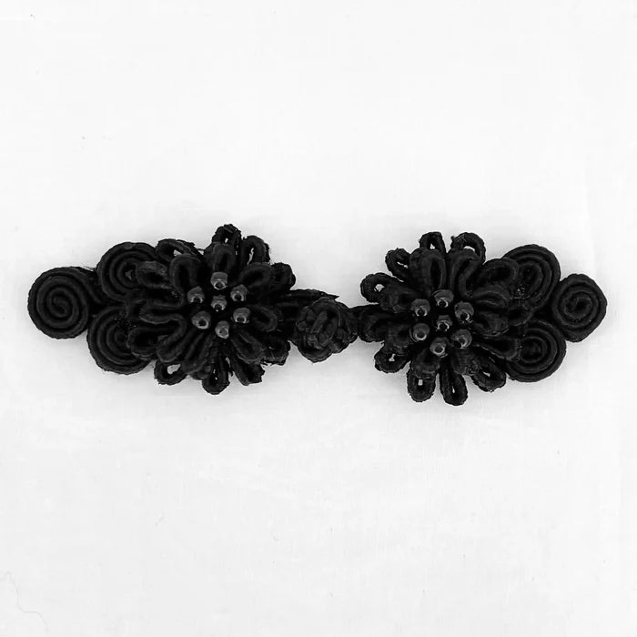 2 Pair | Bow Design Floral Chinese Knot Button