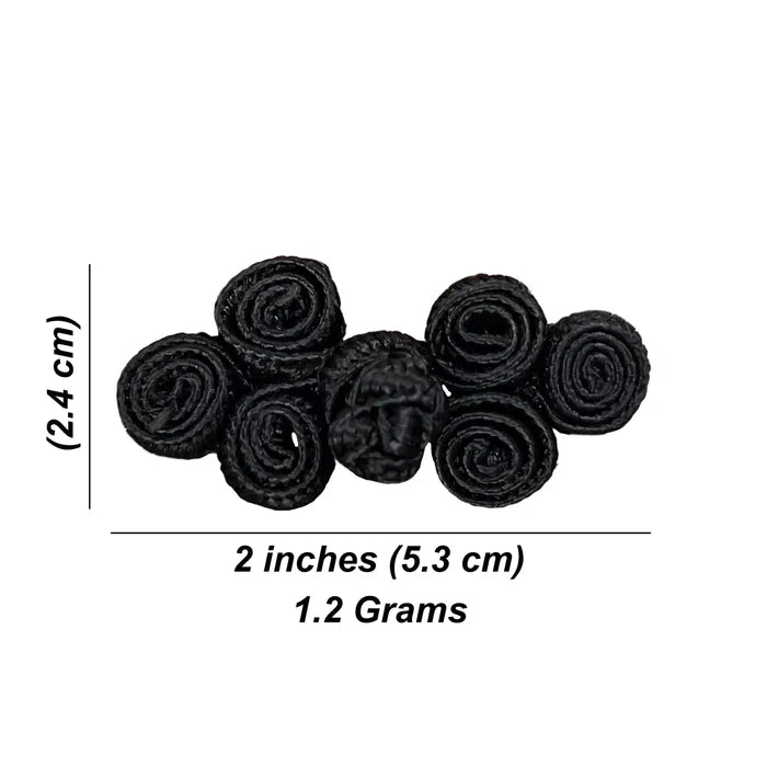 2 Pair | Bow Inspire Floral Design Knot Button