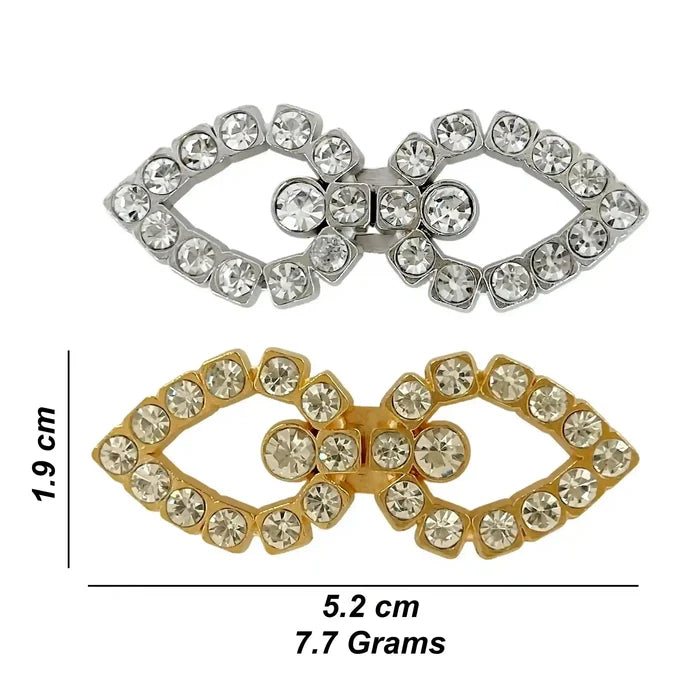 2 Pair | Bow Style Frog Closure Buttons