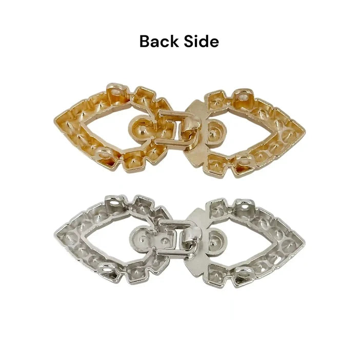 2 Pair | Bow Style Frog Closure Buttons