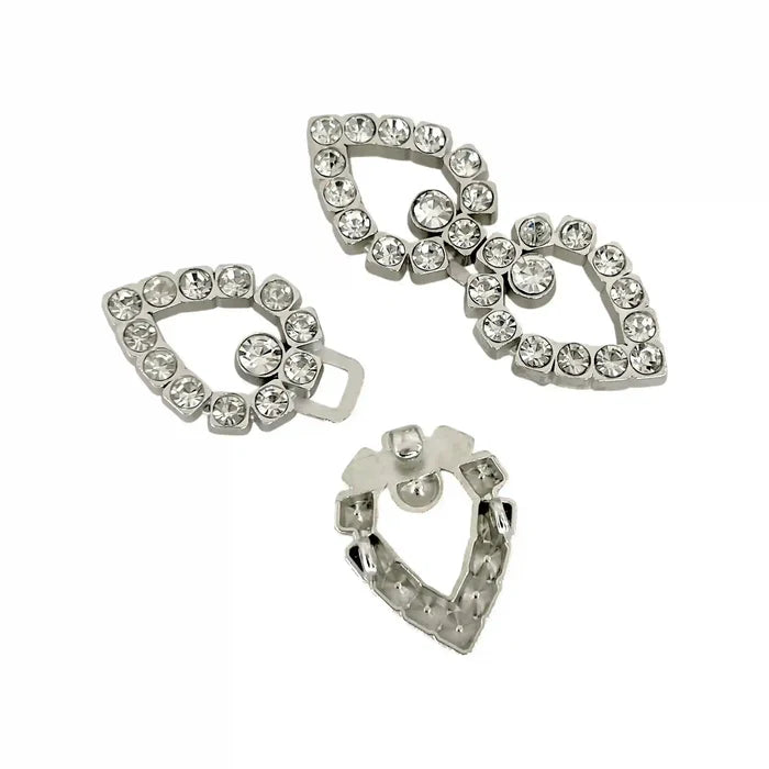 2 Pair | Bow Style Frog Closure Buttons