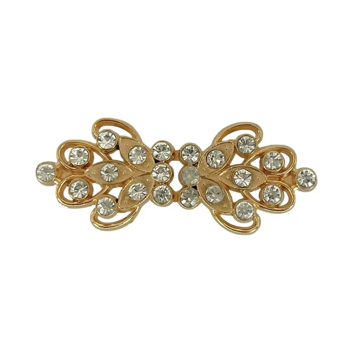 2 Pair | Crystal Arabesque Jeweled Frog Closure Buttons