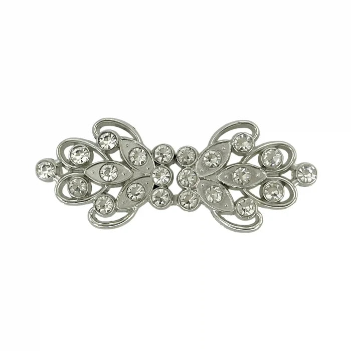 2 Pair | Crystal Arabesque Jeweled Frog Closure Buttons