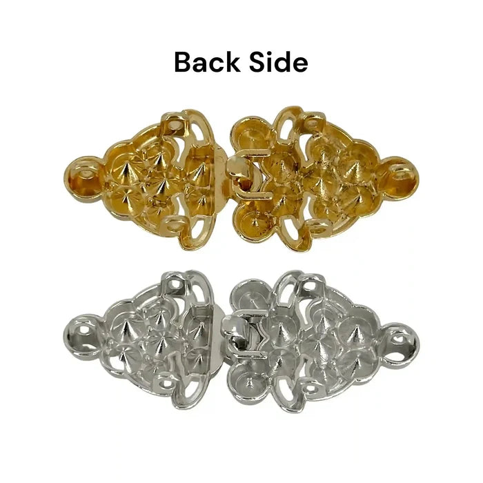 2 Pair | Crystal Cluster Frog Buttons
