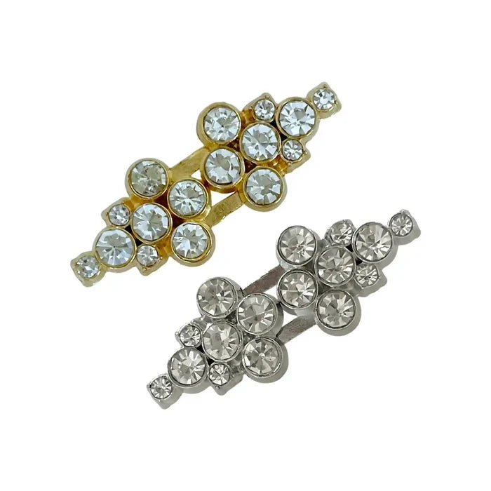 2 Pair | Crystal Cluster Frog Closure Buttons