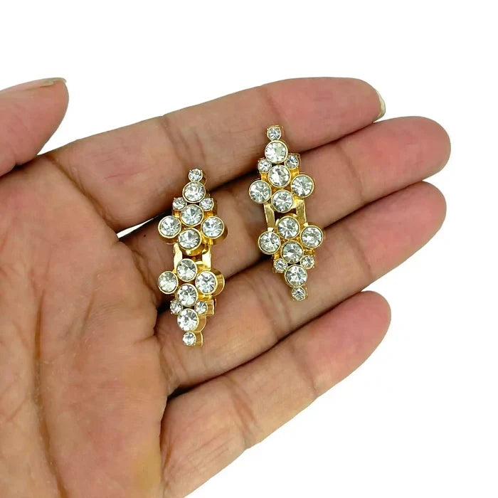 2 Pair | Crystal Cluster Frog Closure Buttons