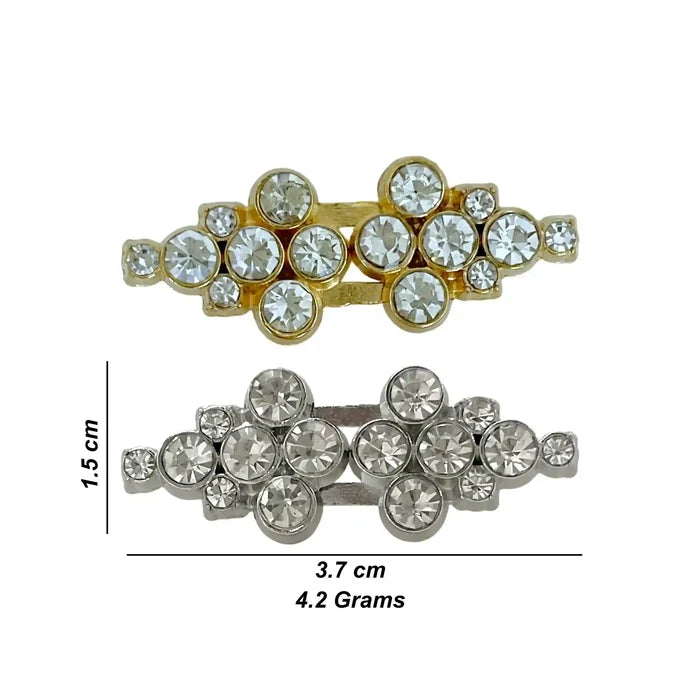 2 Pair | Crystal Cluster Frog Closure Buttons