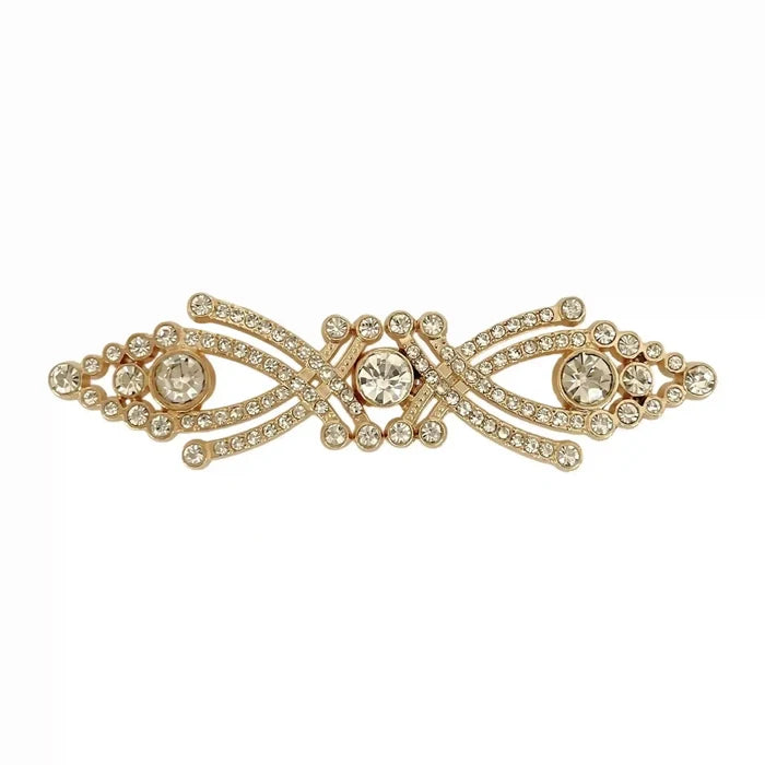 2 Pair | Crystal-Encrusted Metal Frog Closure Buttons
