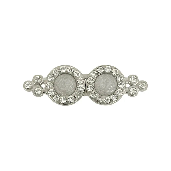 2 Pair | Double Circle Rhinestone Buckle