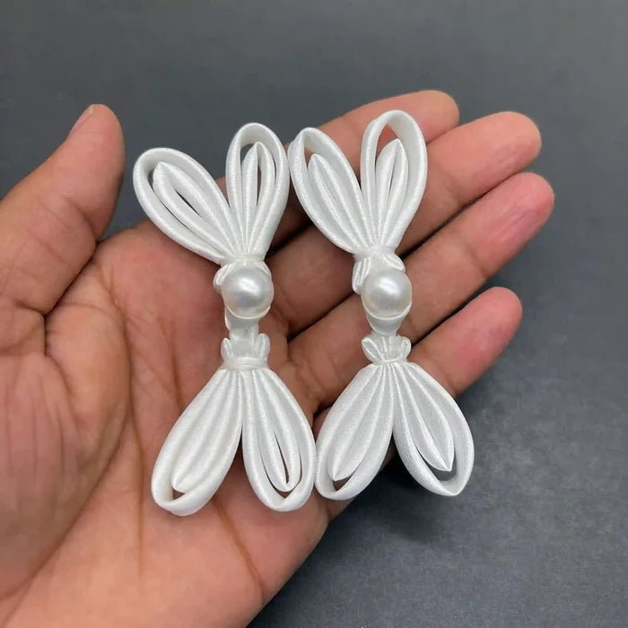 2 Pair | High-Gloss Liquid Ripple Frog Button