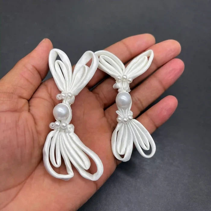 2 Pair | High-Gloss Liquid Ripple Frog Button