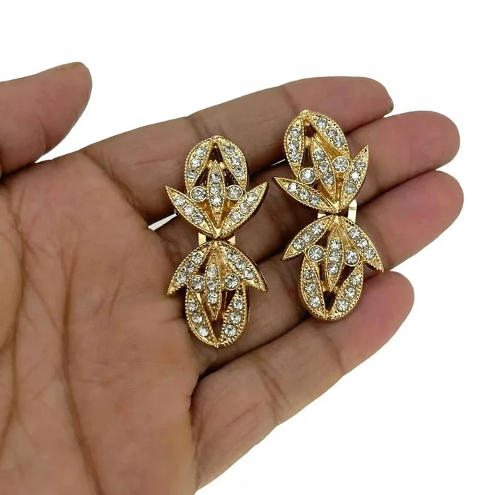 2 Pair | Leaf Petal Silhouettes Frog Closure Buttons