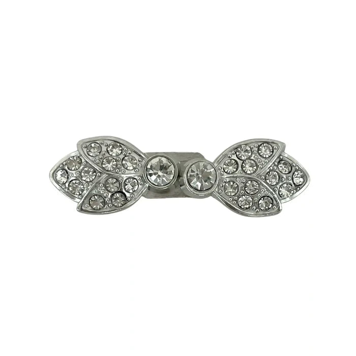 2 Pair | Leaf Shape Rhinestone Buttons