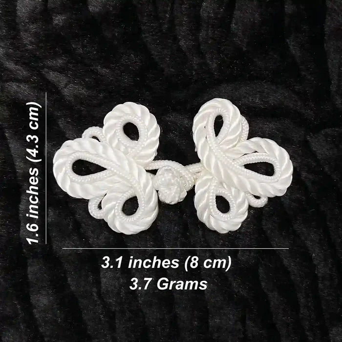2 Pair | Pankou Bow Style Chines Frog Button