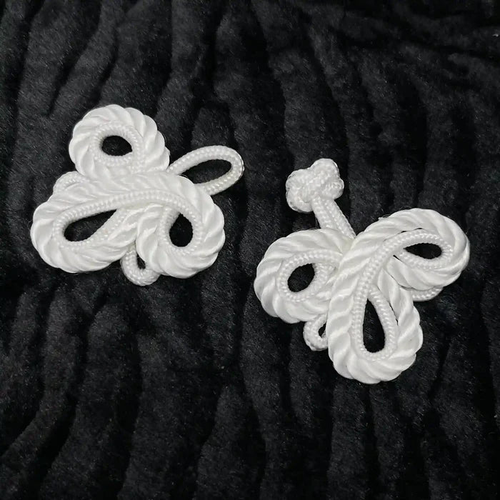 2 Pair | Pankou Bow Style Chines Frog Button