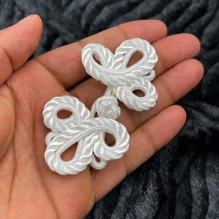 2 Pair | Pankou Bow Style Chines Frog Button