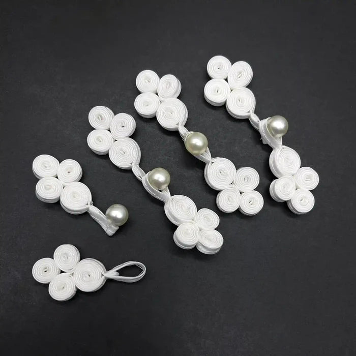 2 Pair | Pearl-Accented Pankou Buttons