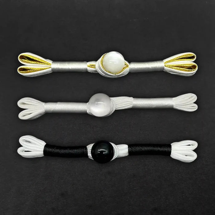 2 Pair | Pearl Frog Closure Buttons