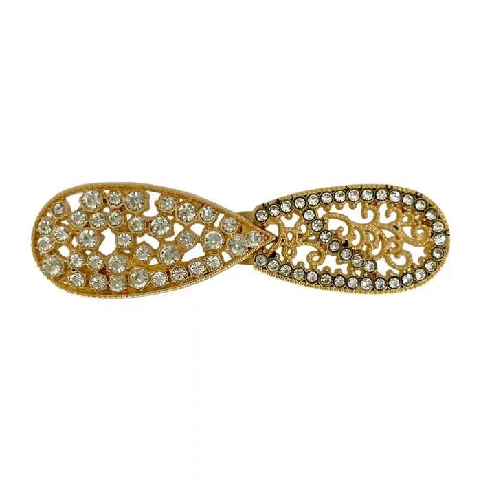 2 Pair | Rhinestone Bow Style Frog Closure Buttons
