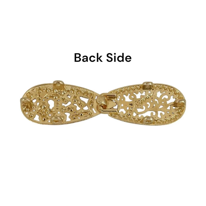 2 Pair | Rhinestone Bow Style Frog Closure Buttons